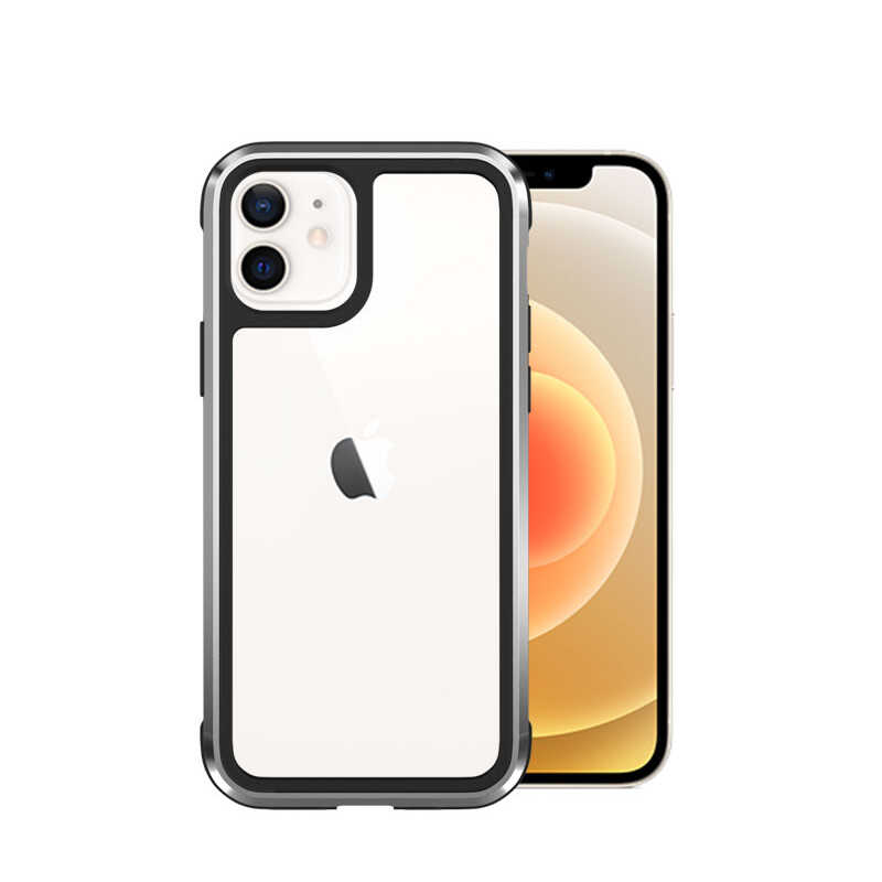 iPhone%20Uyumlu%2012%20Kılıf%20​​​​​Wiwu%20Defens%20Armor%20Kapak-Gümüş