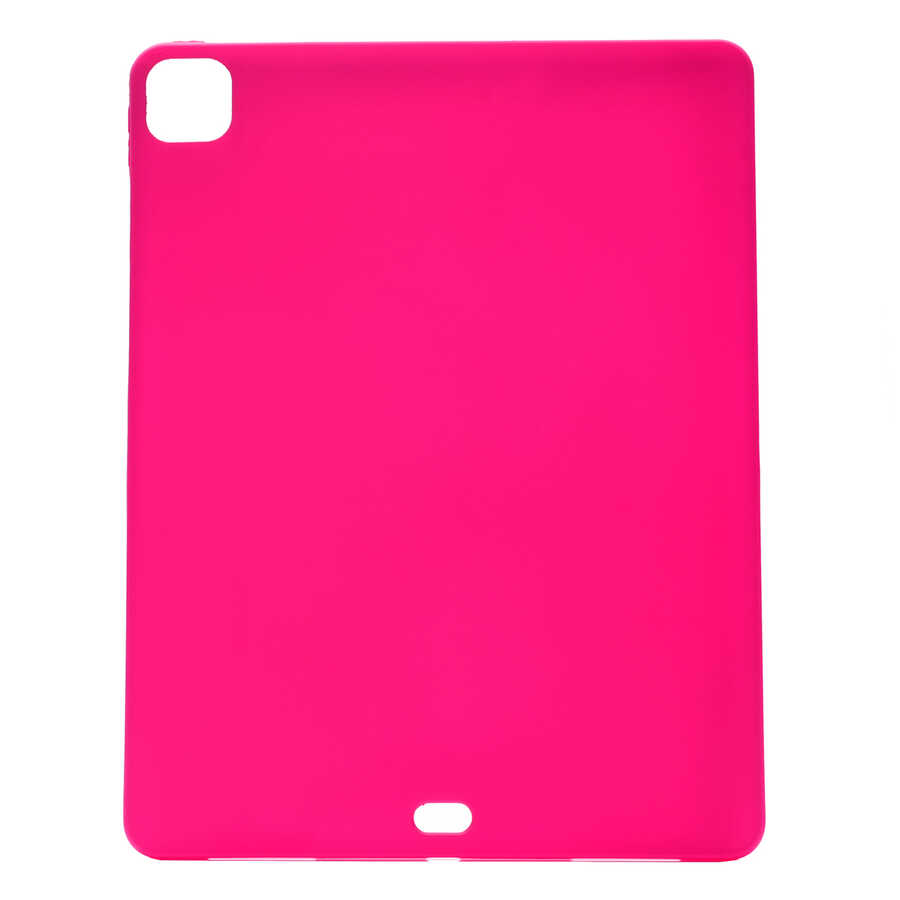 iPad%20Uyumlu%20Pro%2012.9%202020%20(4.Nesil)%20Kılıf%20Zore%20Sky%20Tablet%20Silikon-Pembe%20koyu