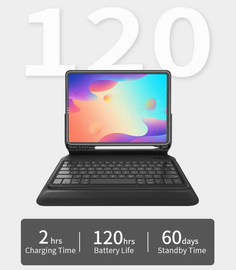 iPad%20Uyumlu%20Pro%2011%20Wiwu%20Keyboard%20Folio%20Kablosuz%20Klavyeli%20Kılıf