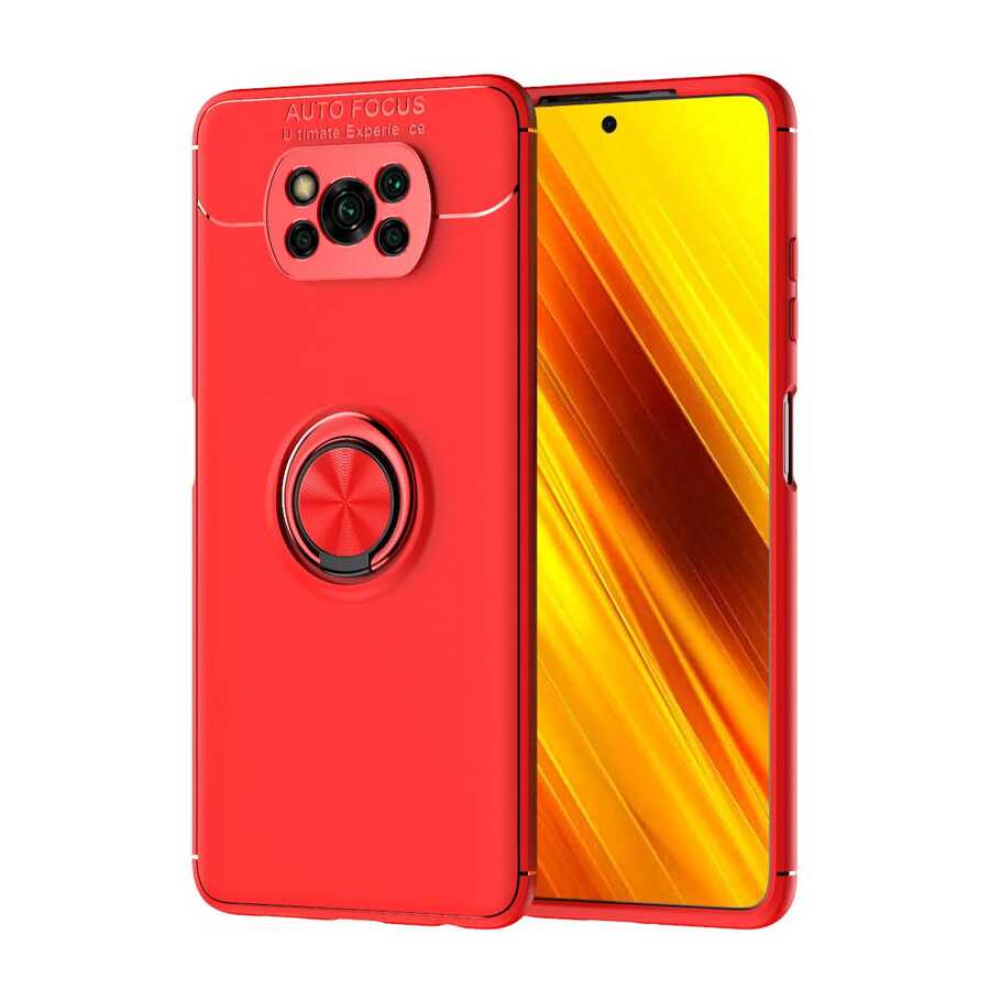 Xiaomi%20Uyumlu%20%20Poco%20X3%20Kılıf%20Zore%20Ravel%20Silikon%20Kapak-Kırmızı