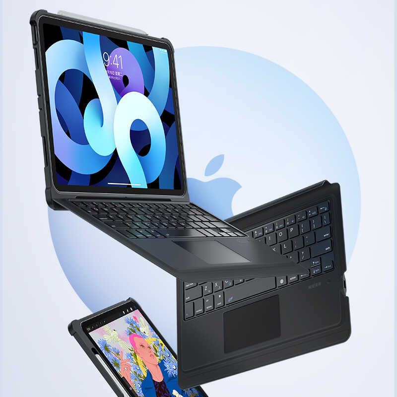 iPad%20Uyumlu%20Pro%2011%202020%20(2.Nesil)%20Benks%20Multifunctional%20Kablosuz%20Klavyeli%20Kılıf