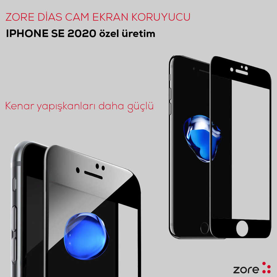 iPhone%20Uyumlu%20SE%202020%20Zore%20Dias%20Cam%20Ekran%20Koruyucu