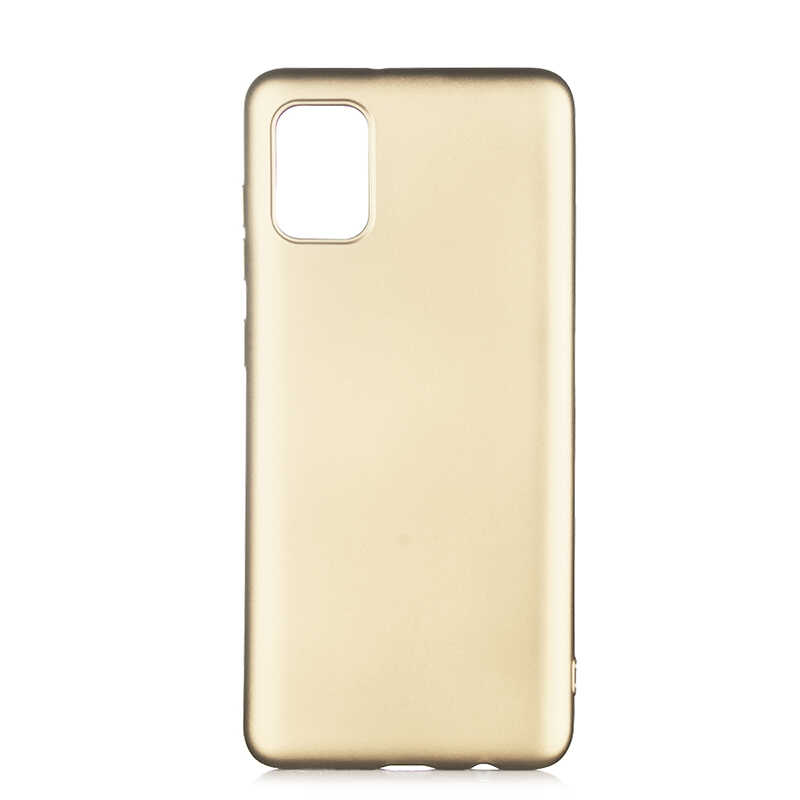 Galaxy%20Uyumlu%20A02S%20Kılıf%20Zore%20Premier%20Silikon%20Kapak-Gold