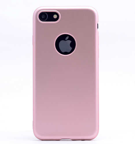 iPhone%20Uyumlu%208%20Plus%20Kılıf%20Zore%20Premier%20Silikon%20Kapak-Rose%20gold