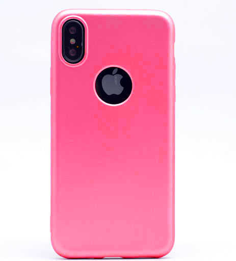 iPhone%20Uyumlu%20X%20Kılıf%20Zore%20Premier%20Silikon%20Kapak-Pembe