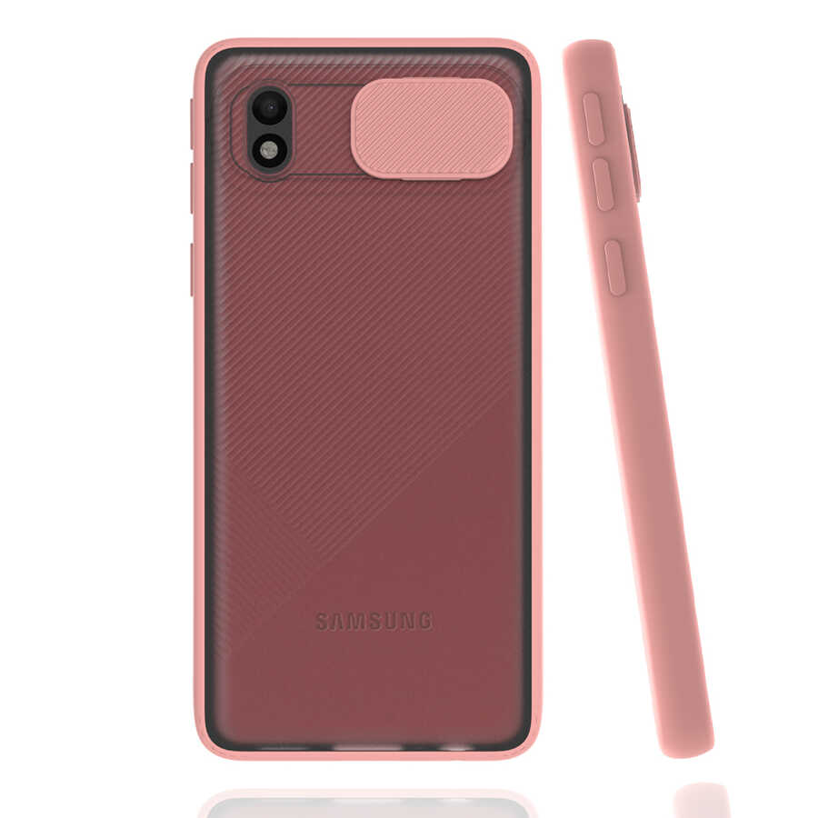 Galaxy%20Uyumlu%20A01%20Core%20Kılıf%20Zore%20Lensi%20Kapak-Pembe%20açık