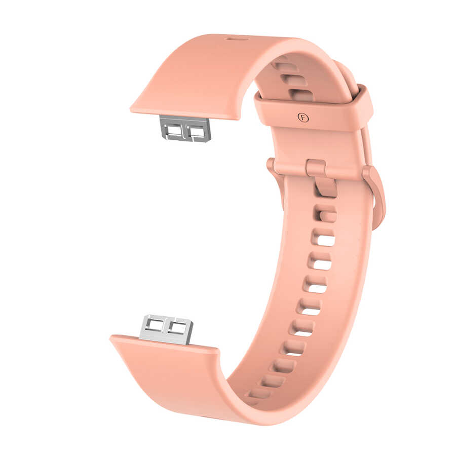 Huawei%20Uyumlu%20Watch%20Fit%20KRD-43%20Silikon%20Kordon-Pembe%20açık