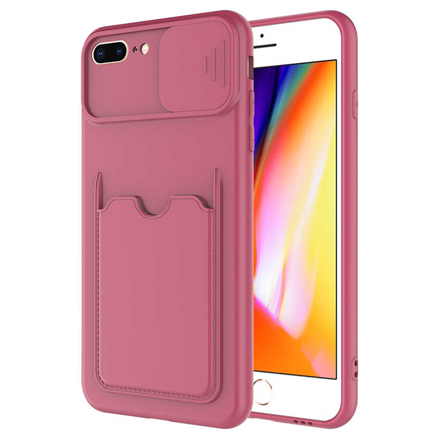 iPhone%20Uyumlu%207%20Plus%20Kılıf%20​Zore%20Kartix%20Kapak-Koyu%20mor