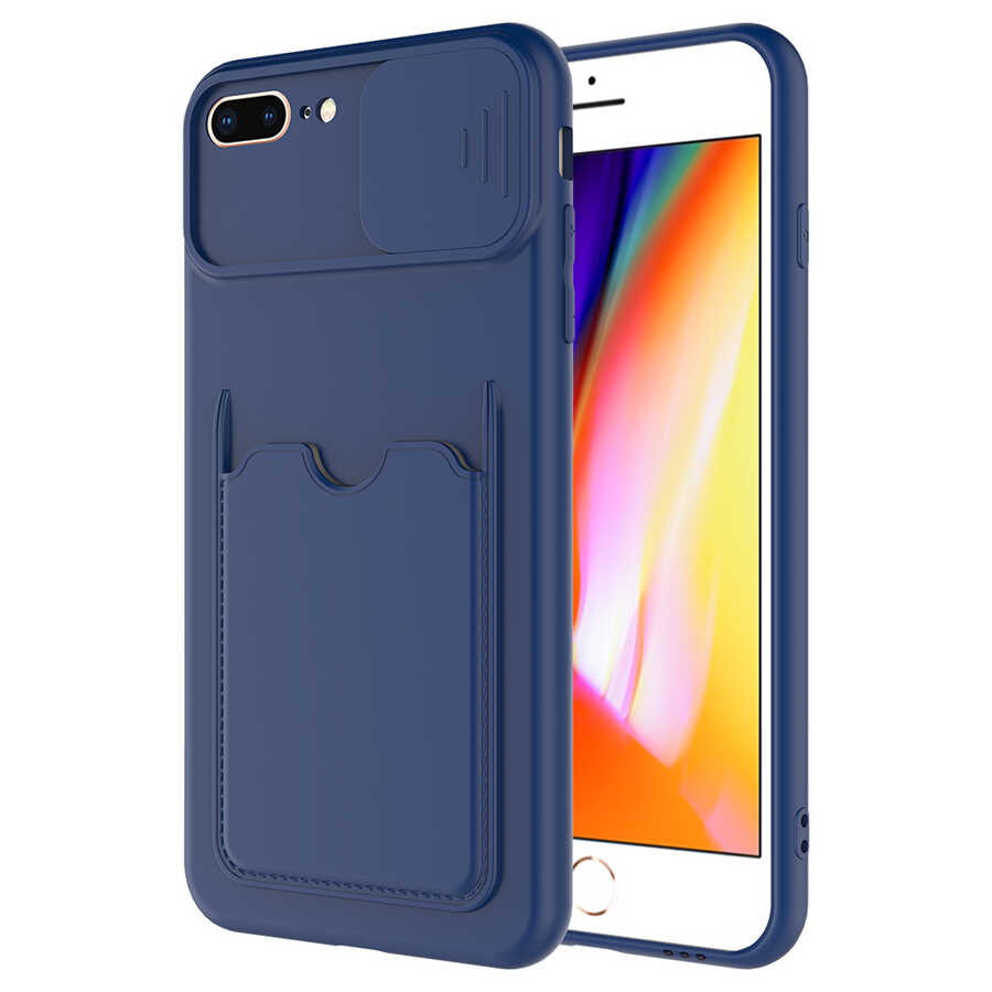 iPhone%20Uyumlu%207%20Plus%20Kılıf%20​Zore%20Kartix%20Kapak-Lacivert