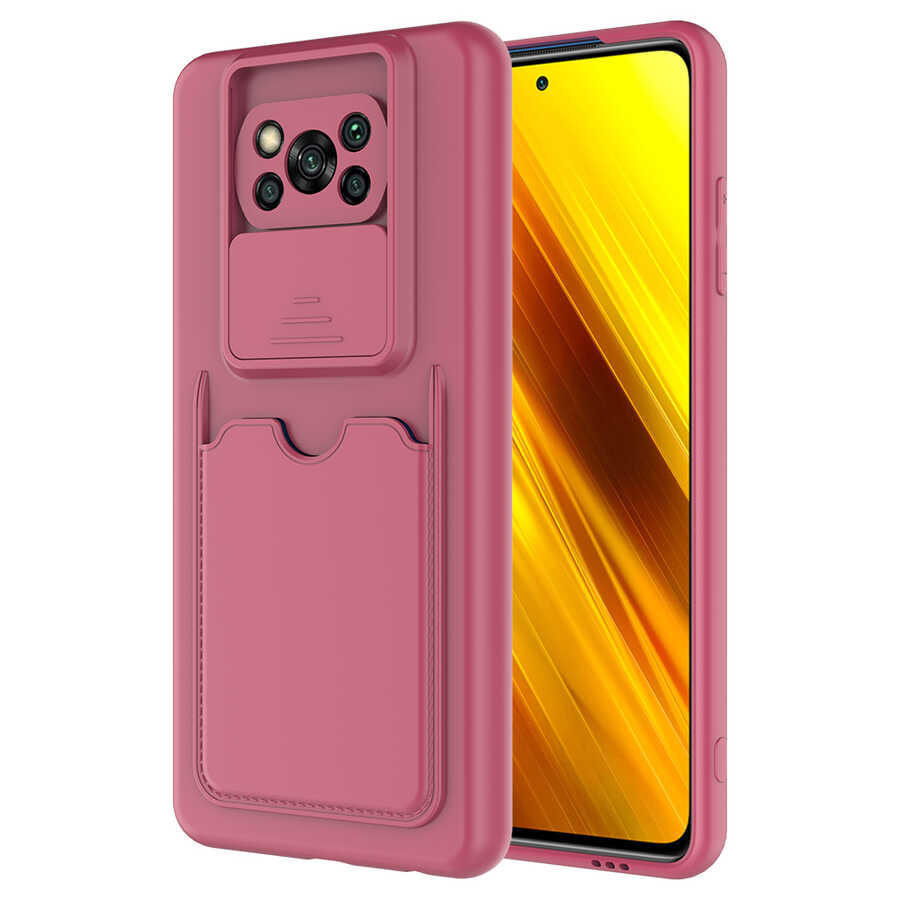 Xiaomi%20Uyumlu%20%20Poco%20X3%20Kılıf%20​Zore%20Kartix%20Kapak-Koyu%20mor