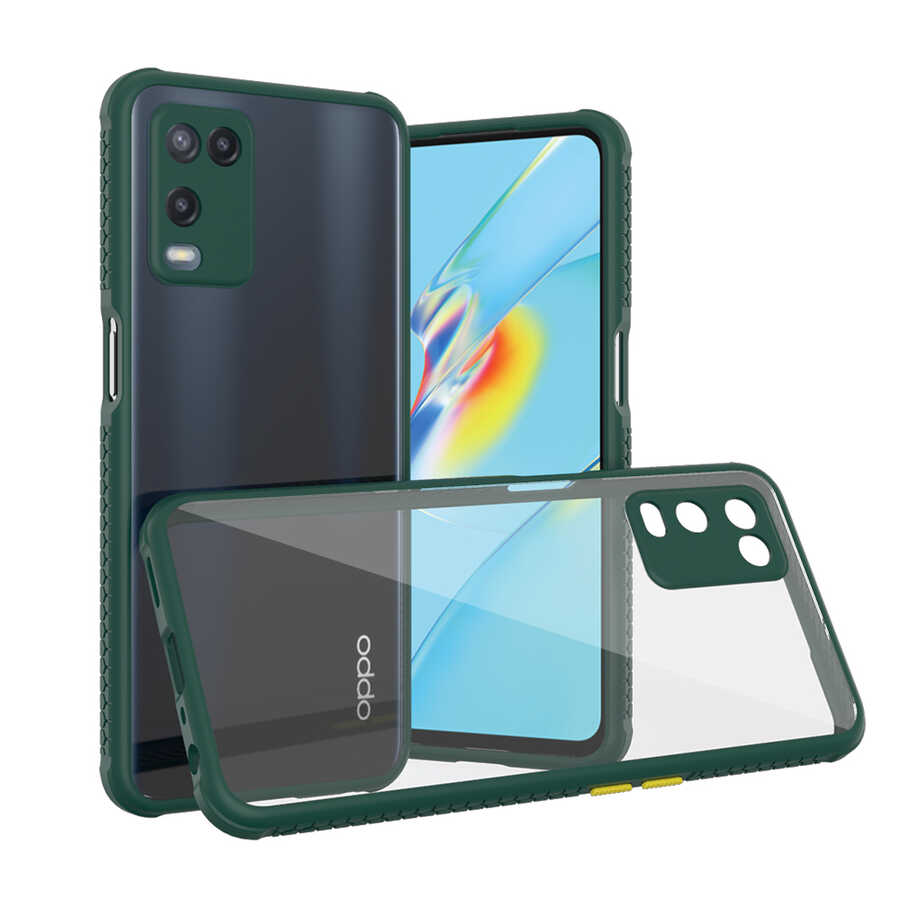 Oppo%20A54%204G%20Kılıf%20​​Zore%20Kaff%20Kapak-Koyu%20yeşil