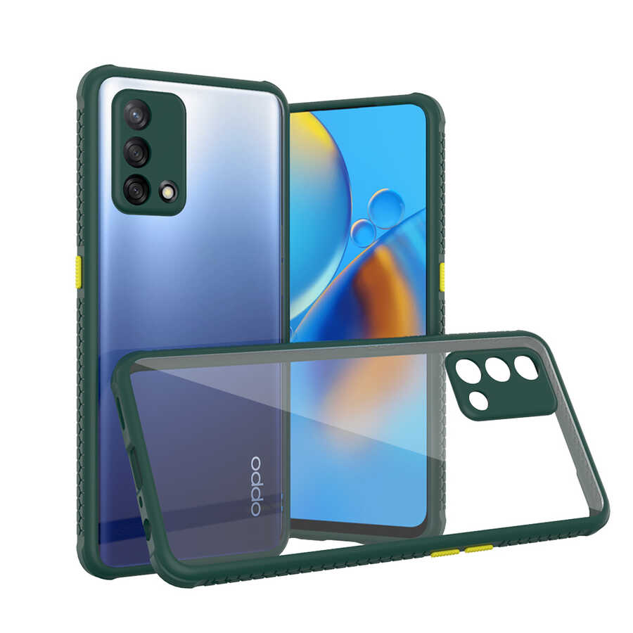 Oppo%20A74%204G%20Kılıf%20​​Zore%20Kaff%20Kapak-Koyu%20yeşil