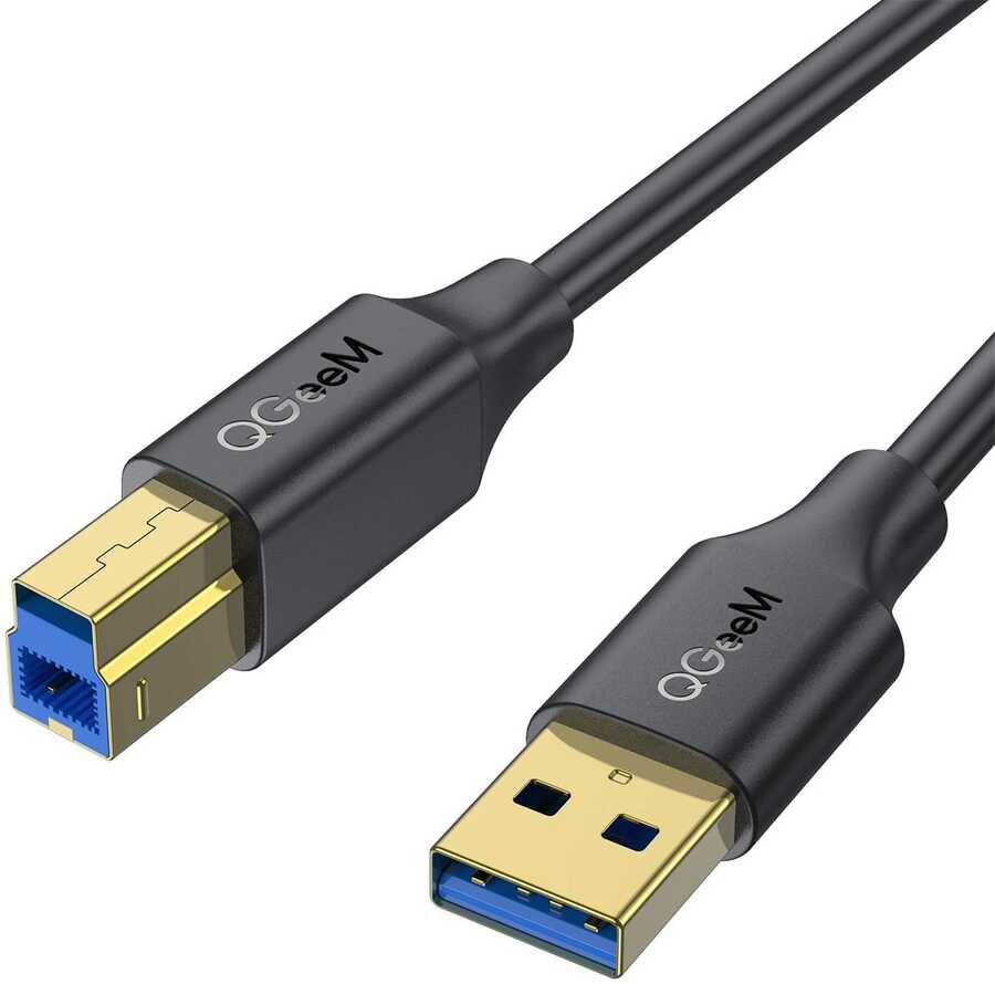 Qgeem%20QG-CVQ20%20Usb%20Type-A%20To%20Usb%20Type-B%20Kablo%200.91M