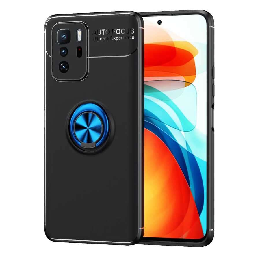 Xiaomi%20Uyumlu%20%20Poco%20X3%20GT%20Kılıf%20Zore%20Ravel%20Silikon%20Kapak-Siyah-mavi