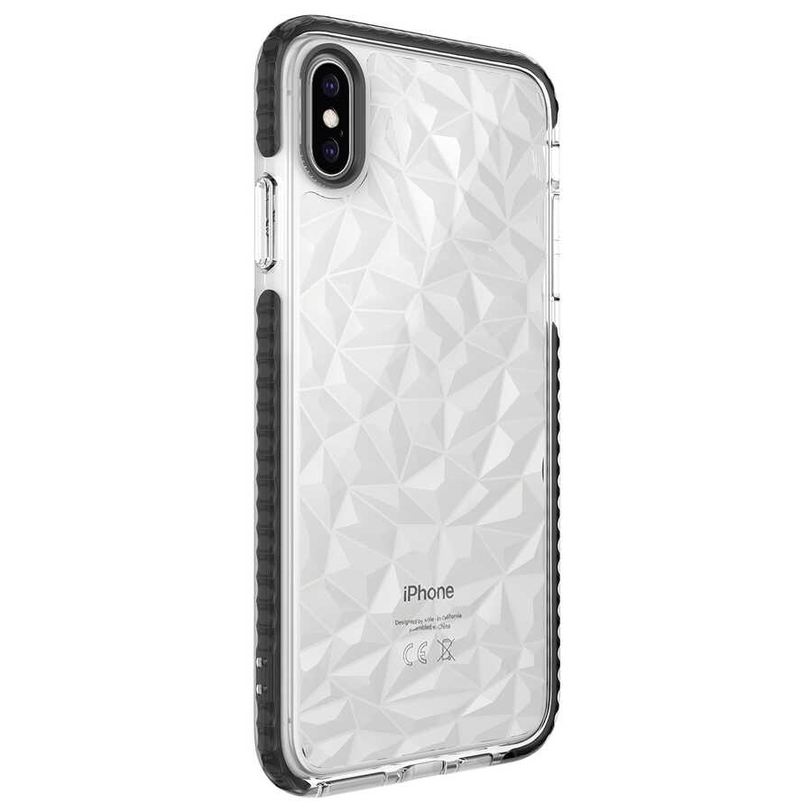 iPhone%20Uyumlu%20X%20Kılıf%20Zore%20Buzz%20Kapak-Siyah