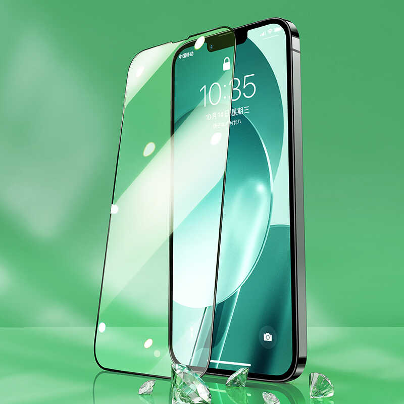 iPhone%20Uyumlu%2013%20​​​​Benks%20V%20Pro%20Green%20Light%20Ekran%20Koruyucu