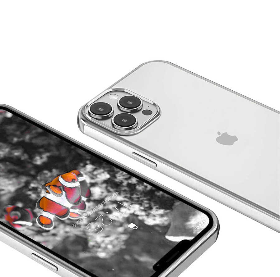 iPhone%20Uyumlu%2013%20Pro%20Max%20Kılıf%20Zore%20Pixel%20Kapak-Gümüş