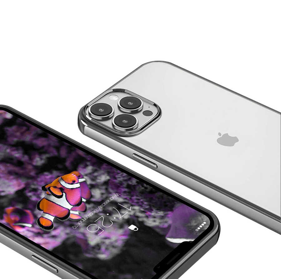 iPhone%20Uyumlu%2013%20Pro%20Max%20Kılıf%20Zore%20Pixel%20Kapak-Siyah