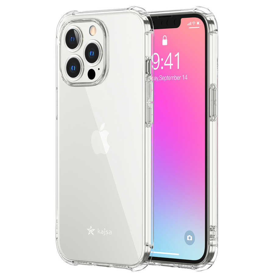 iPhone%20Uyumlu%2013%20Pro%20Kılıf%20Kajsa%20Transparent%20Kapak-Renksiz