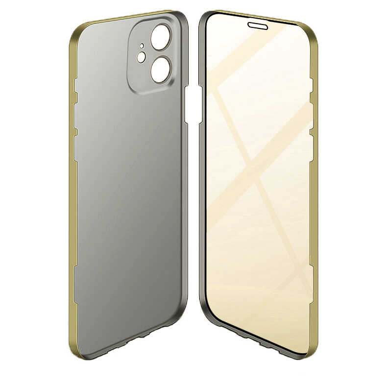 iPhone%20Uyumlu%2011%20Kılıf%20Zore%20Led%20Kapak-Gold