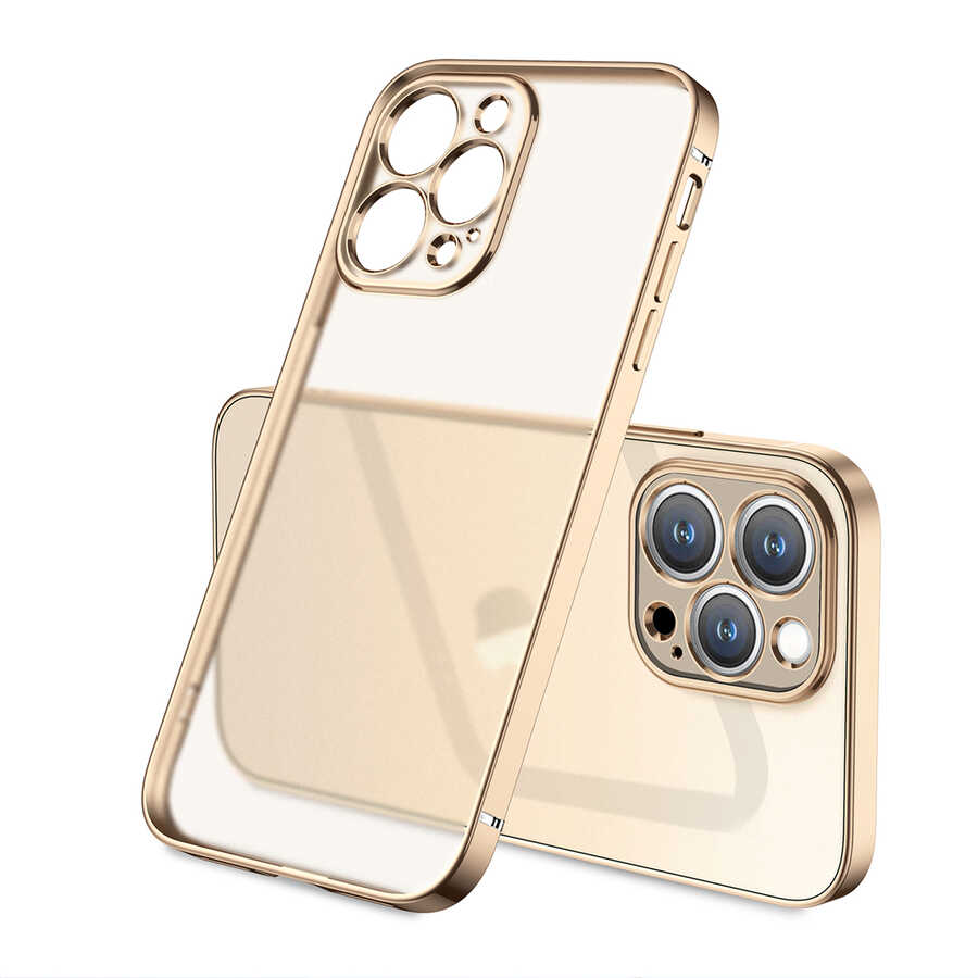 iPhone%20Uyumlu%2013%20Pro%20Kılıf%20Zore%20Mat%20Gbox%20Kapak-Gold