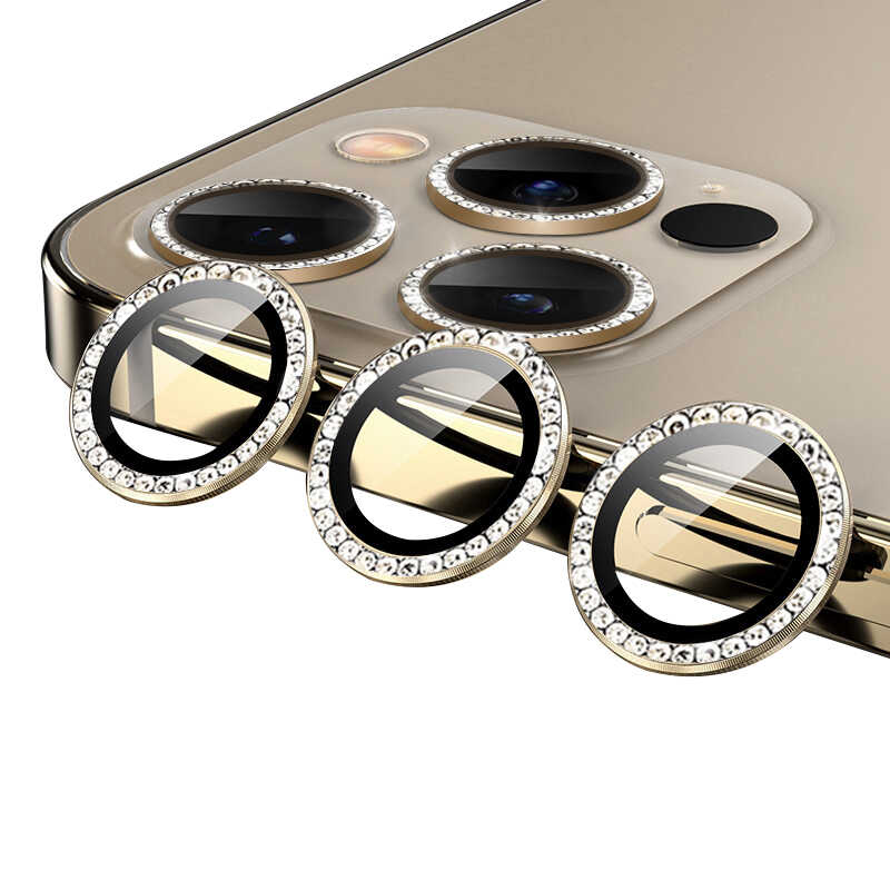 iPhone%20Uyumlu%2012%20Pro%20Max%20Zore%20CL-06%20Kamera%20Lens%20Koruyucu-Gold