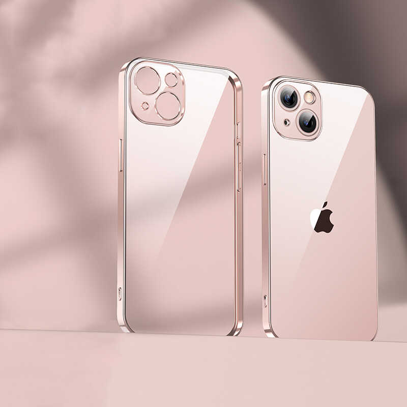 iPhone%20Uyumlu%2013%20Benks%20Matte%20Electroplated%20TPU%20Kapak-Pembe