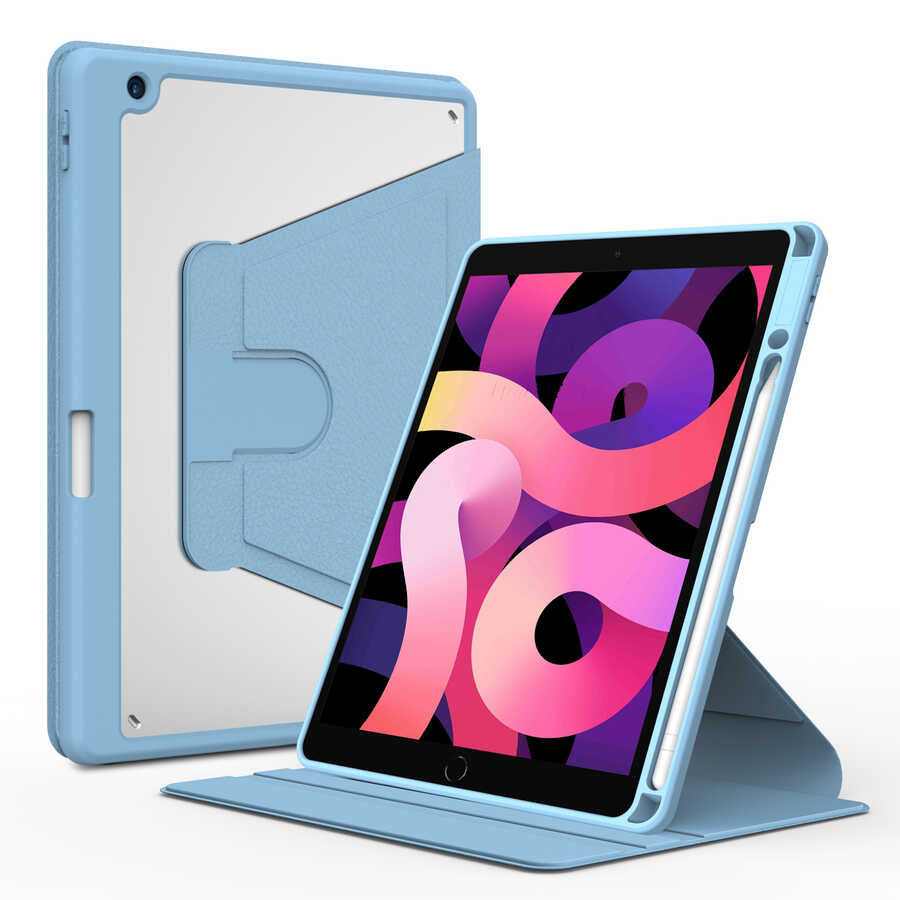 iPad%20Uyumlu%20Pro%2010.5%20(7.Nesil)%20Kılıf%20Zore%20Nayn%20Dönebilen%20Standlı%20Kılıf-Mavi%20açık