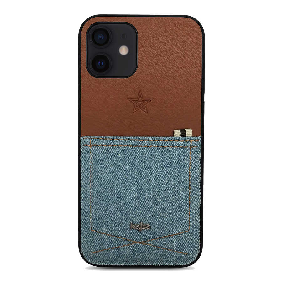 iPhone%20Uyumlu%2012%20Kılıf%20Kajsa%20Denim%20Kapak-Mavi%20açık