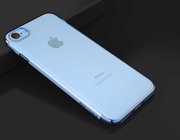 iPhone%20Uyumlu%20SE%202022%20Kılıf%20Zore%20Dört%20Köşeli%20Lazer%20Silikon%20Kapak-Mavi