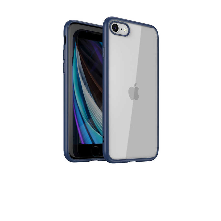 iPhone%20Uyumlu%20SE%202022%20Kılıf%20Zore%20Hom%20Silikon-Lacivert