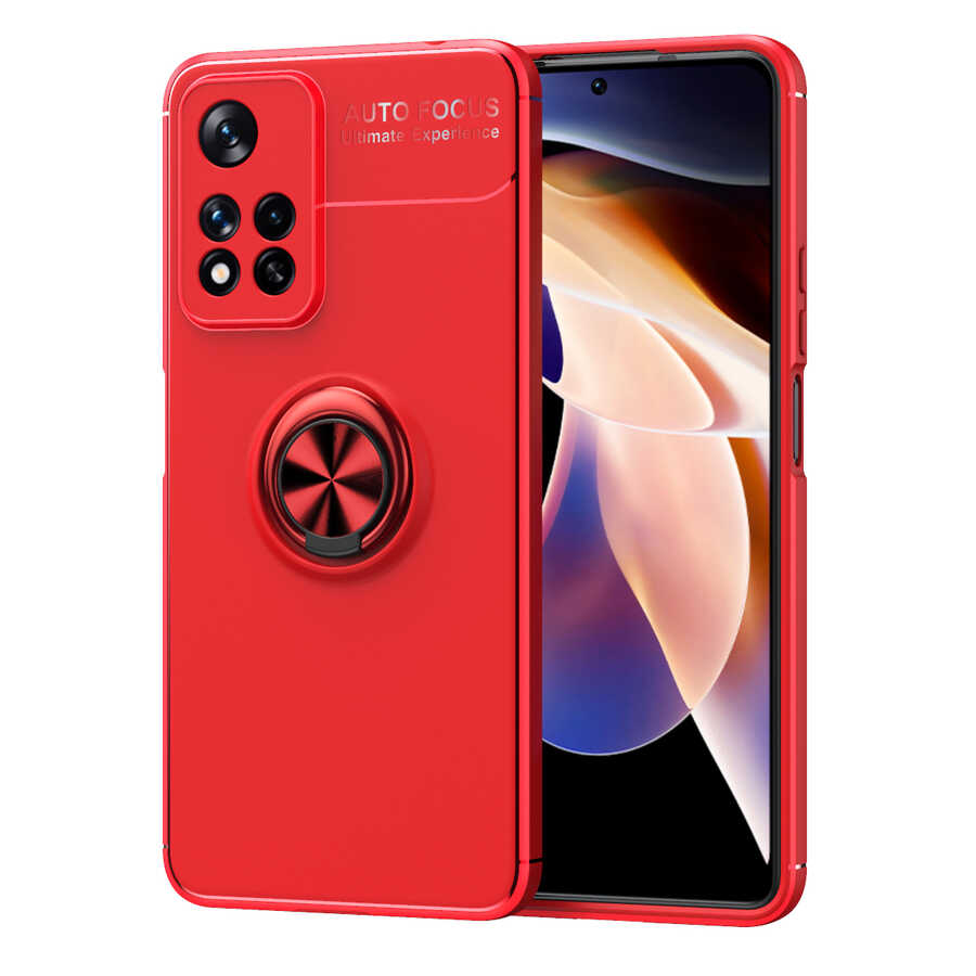 Xiaomi%20Uyumlu%20%20Redmi%20Note%2011%20Pro%205G%20Kılıf%20Zore%20Ravel%20Silikon%20Kapak-Kırmızı