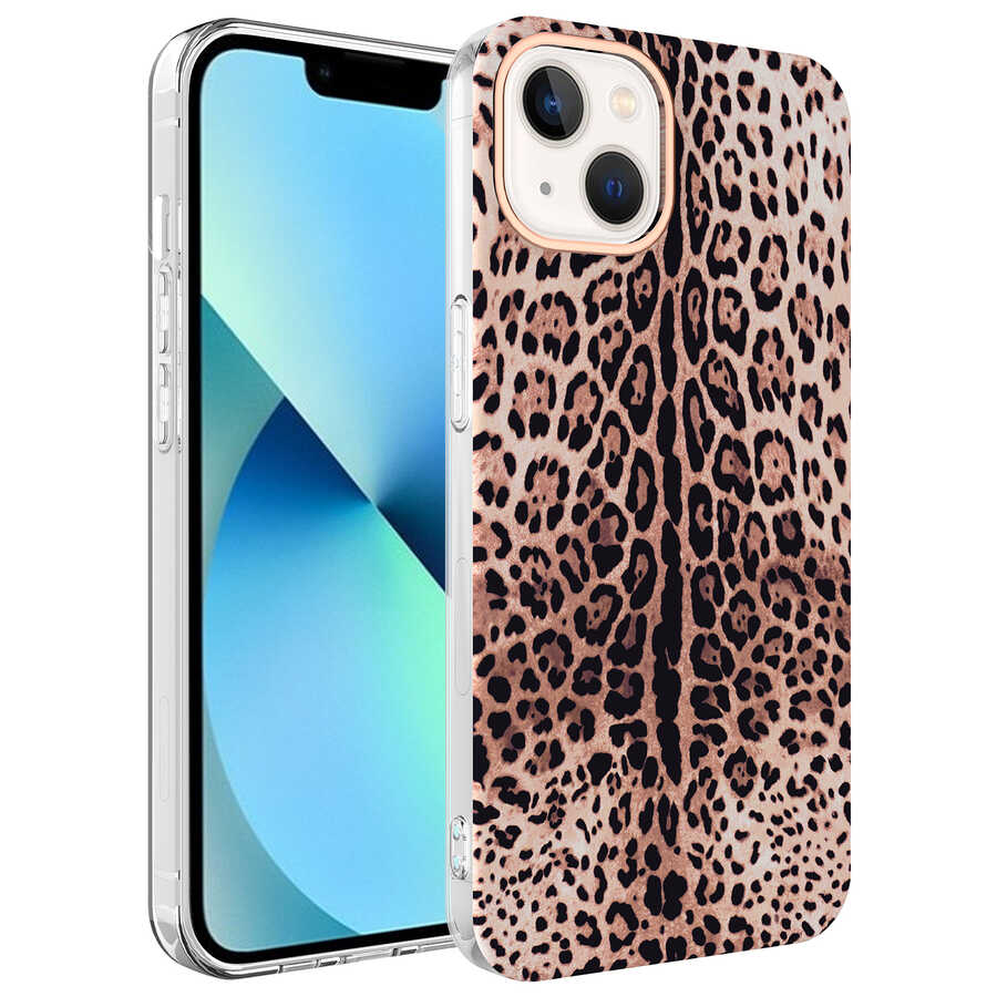 iPhone%20Uyumlu%2013%20Kılıf%20Zore%20Bella%20Kapak-Leopar