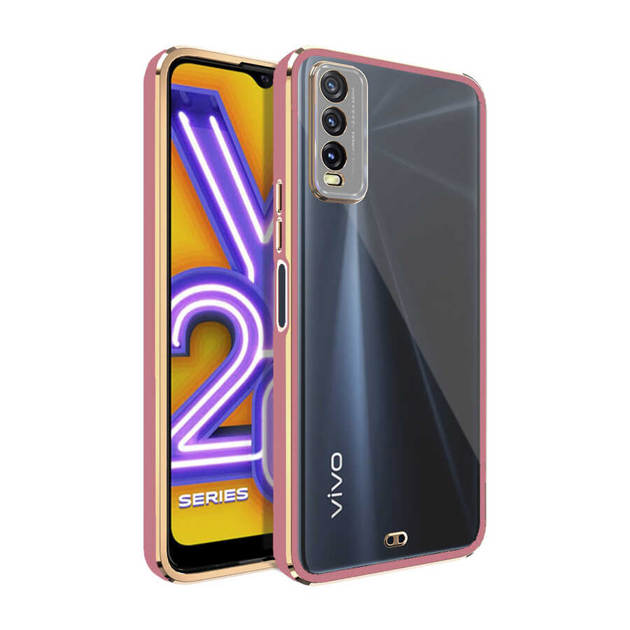 Vivo%20Y11S%20Kılıf%20Zore%20Voit%20Clear%20Kapak-Pembe