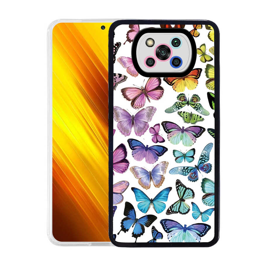 Xiaomi%20Uyumlu%20%20Poco%20X3%20Kılıf%20Zore%20M-Fit%20Desenli%20Kapak-Butterfly%20no3