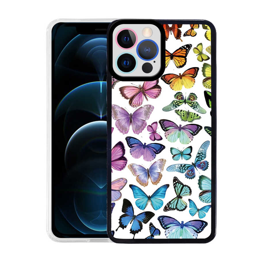 iPhone%20Uyumlu%2012%20Pro%20Kılıf%20Zore%20M-Fit%20Desenli%20Kapak-Butterfly%20no3