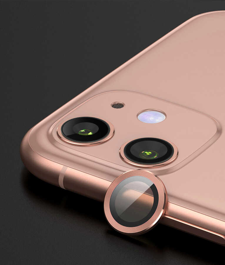 iPhone%20Uyumlu%2011%20Zore%20CL-07%20Kamera%20Lens%20Koruyucu-Rose%20gold