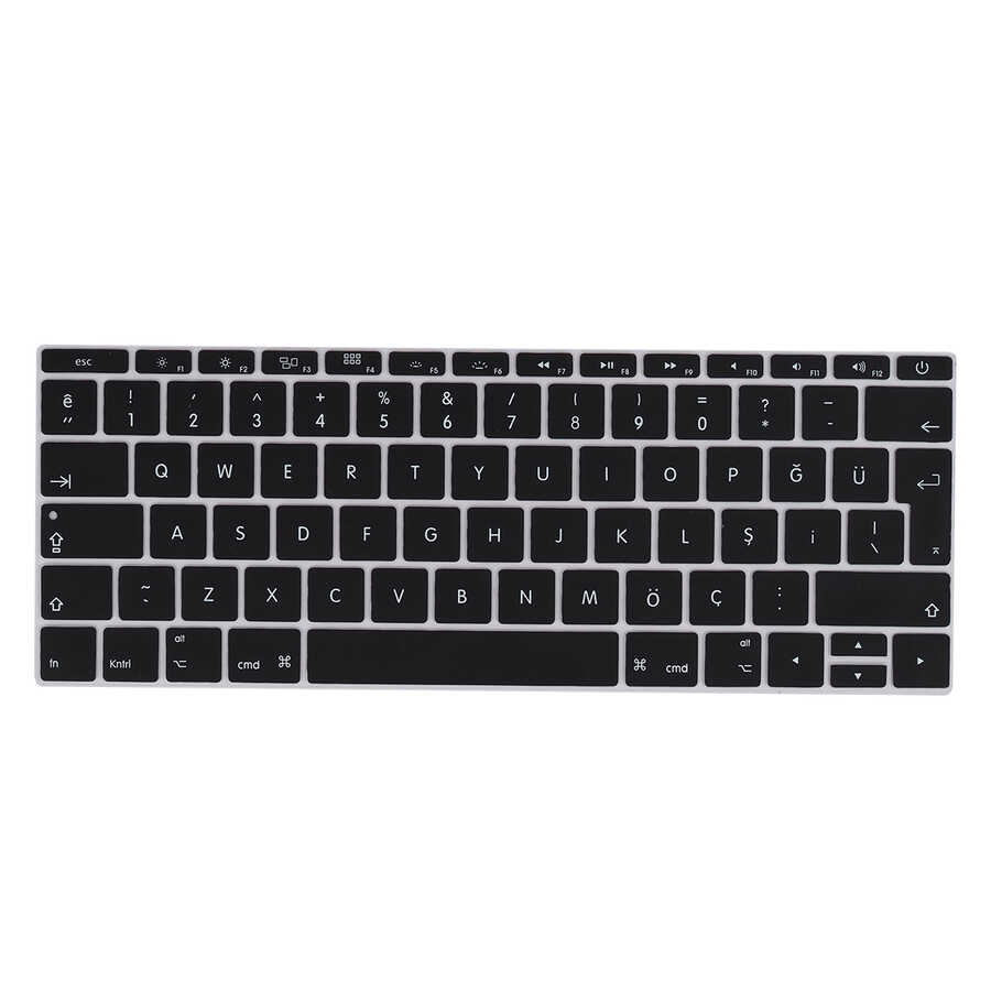 Macbook%20Uyumlu%2012’%20Retina%20A1534%20Zore%20Klavye%20Koruyucu%20Silikon%20Ped