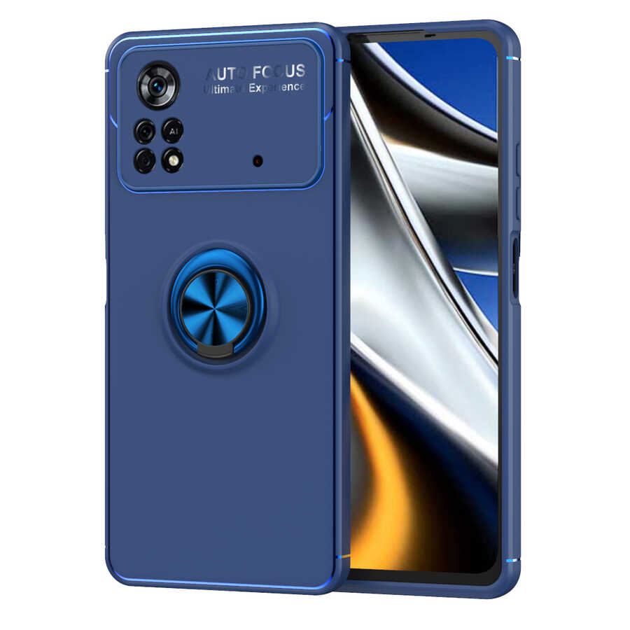 Xiaomi%20Uyumlu%20%20Poco%20M4%20Pro%204G%20Kılıf%20Zore%20Ravel%20Silikon%20Kapak-Mavi