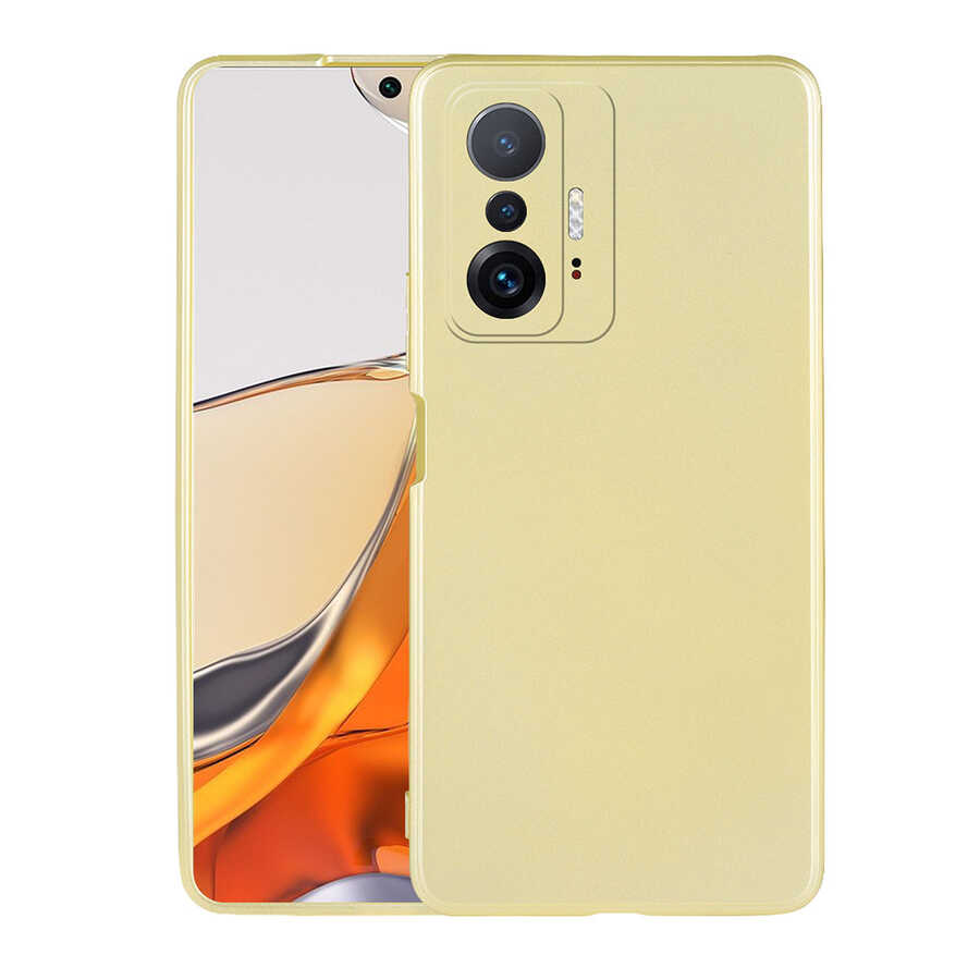 Xiaomi%20Uyumlu%20%20Mi%2011T%205G%20Kılıf%20Zore%20Premier%20Silikon%20Kapak-Gold