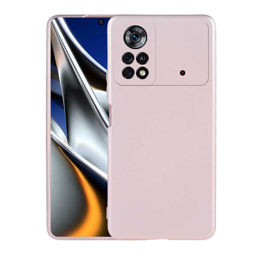 Xiaomi%20Uyumlu%20%20Poco%20X4%20Pro%205G%20Kılıf%20Zore%20Premier%20Silikon%20Kapak-Rose%20gold