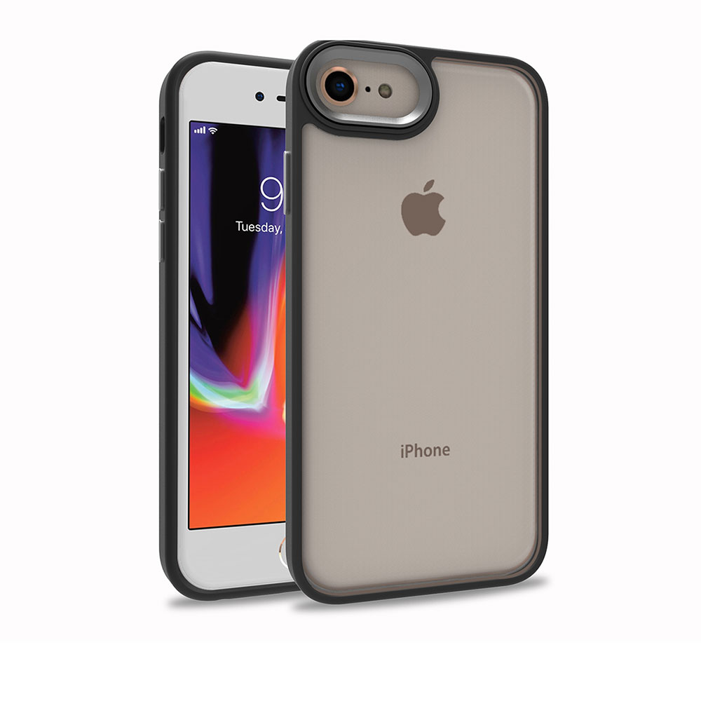 iPhone%20Uyumlu%20SE%202022%20Kılıf%20Zore%20Flora%20Kapak-Siyah