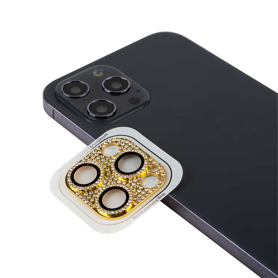 iPhone%20Uyumlu%2011%20Pro%20Zore%20CL-08%20Kamera%20Lens%20Koruyucu-Gold