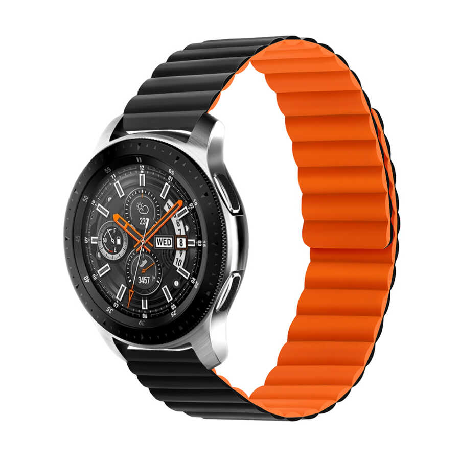 Galaxy%20Uyumlu%20Watch%20Active%202%2040mm%20KRD-52%20Kordon-Siyah-turuncu