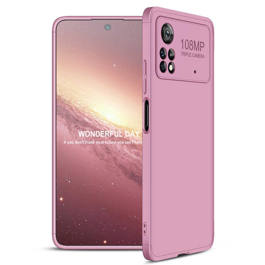 Xiaomi%20Uyumlu%20%20Poco%20X4%20Pro%205G%20Kılıf%20Zore%20Ays%20Kapak-Rose%20gold