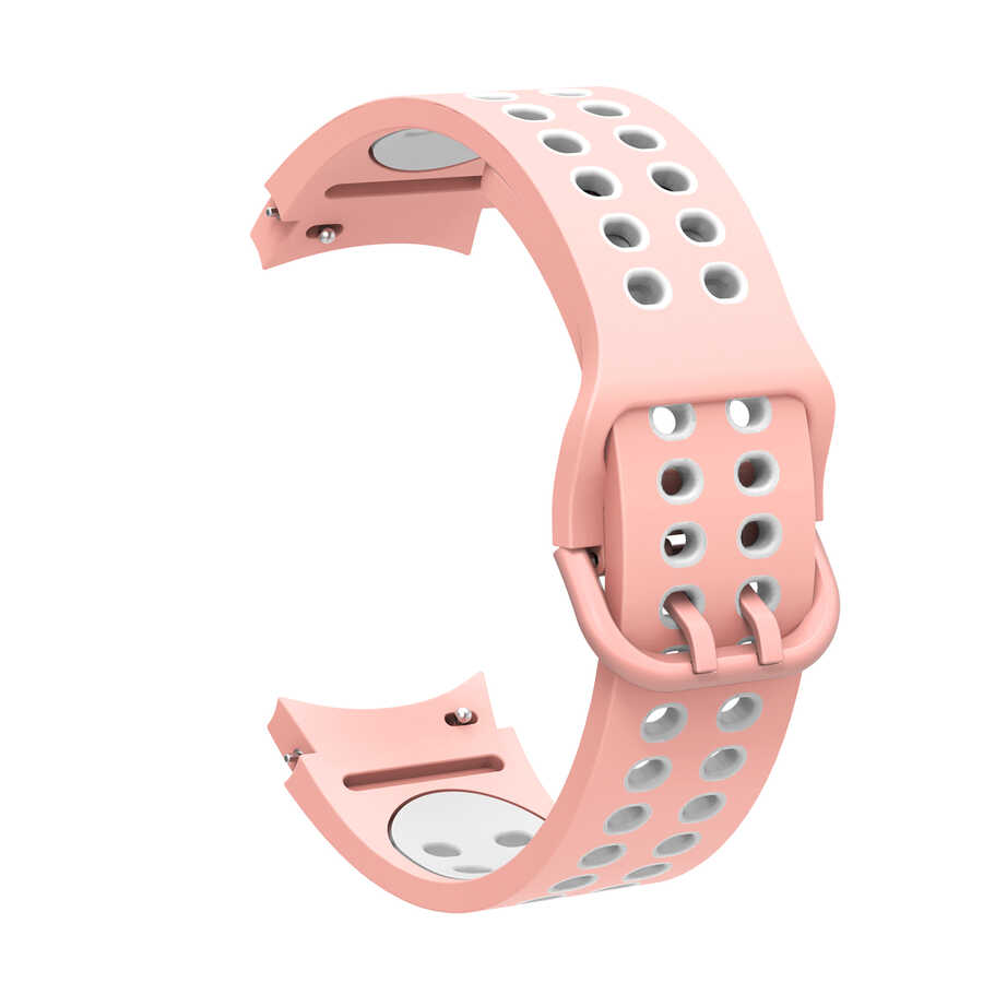 Galaxy%20Uyumlu%20Watch%204%2044mm%20KRD-02%20Silikon%20Kordon-Pembe-beyaz