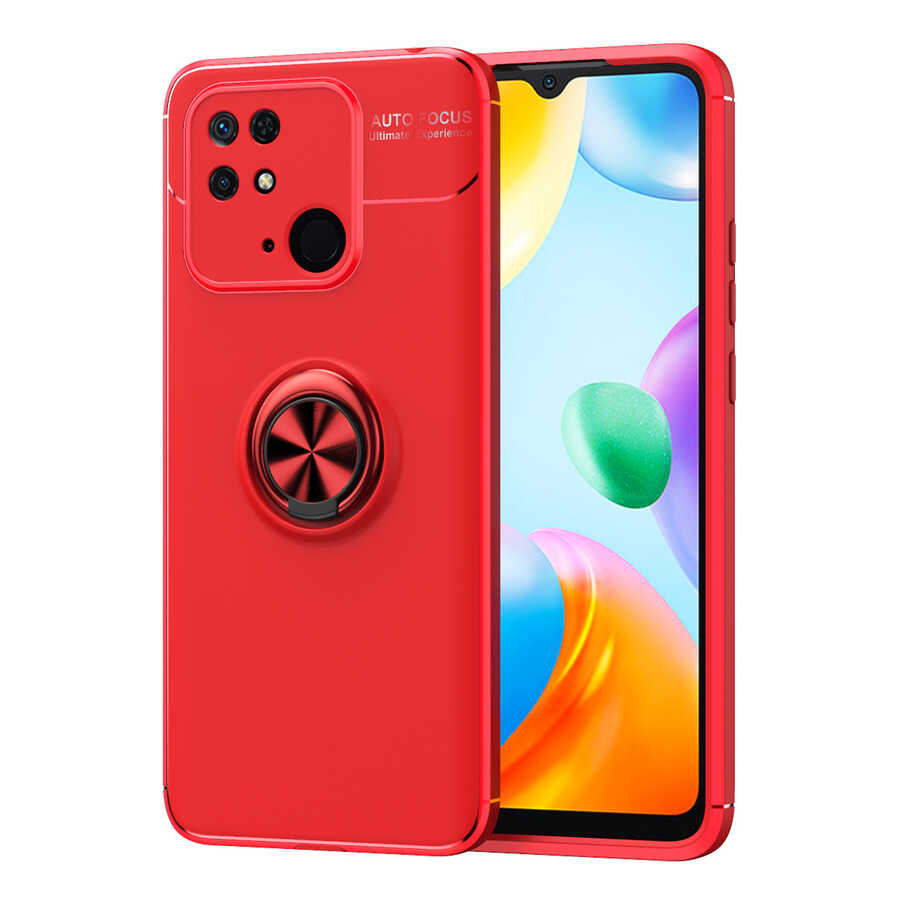 Xiaomi%20Uyumlu%20%20Redmi%2010C%20Kılıf%20Zore%20Ravel%20Silikon%20Kapak-Kırmızı