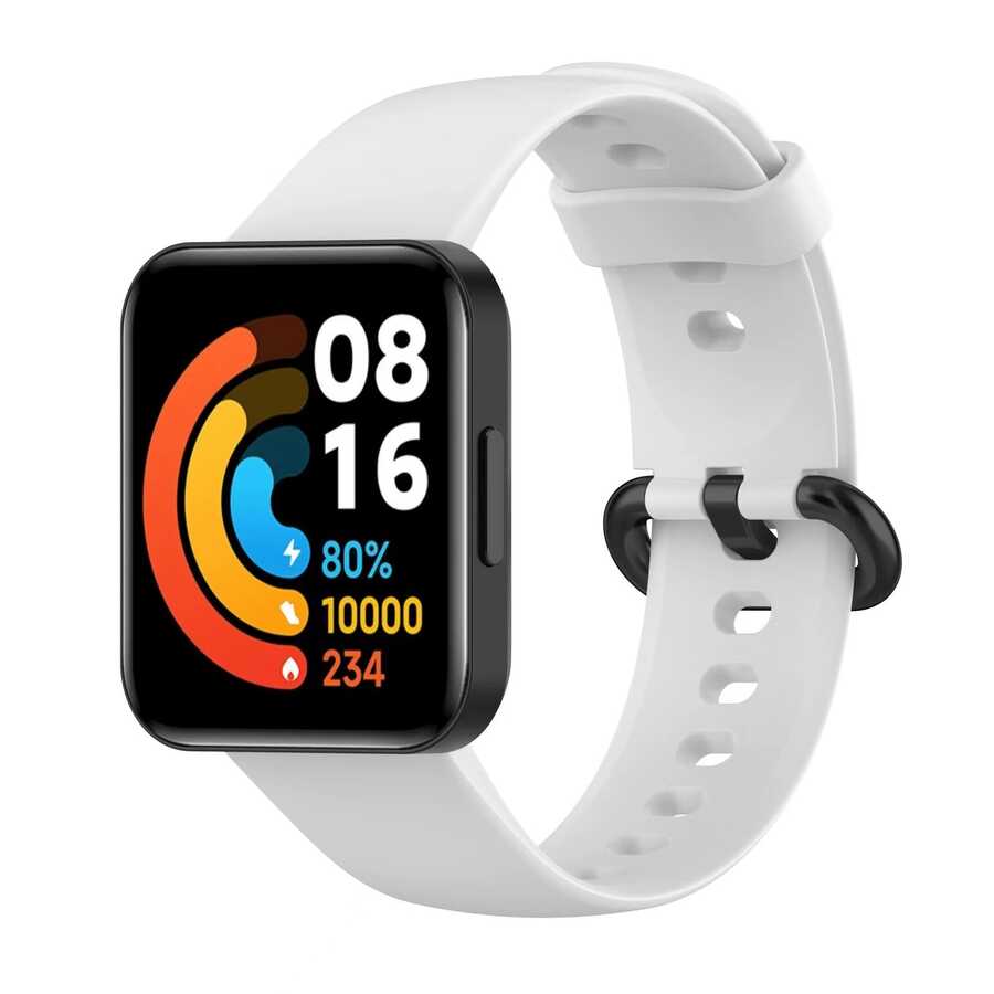 Xiaomi%20Uyumlu%20%20Redmi%20Watch%202%20Lite%20Zore%20Klasik%20Kordon-Beyaz