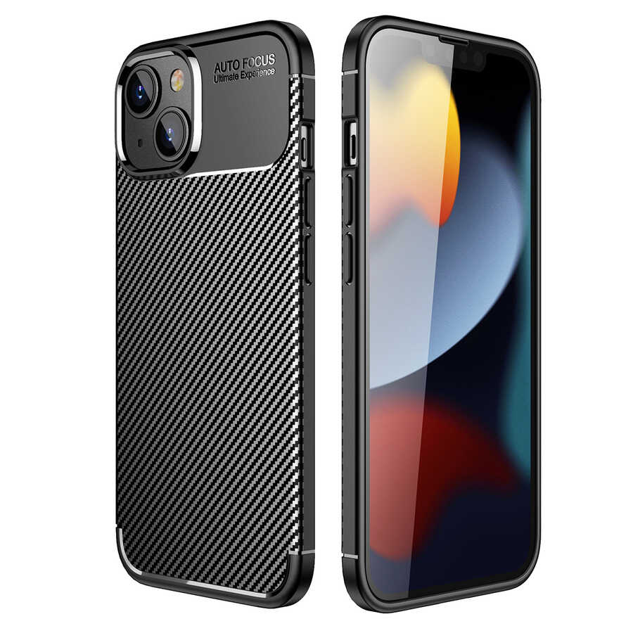 iPhone%20Uyumlu%2014%20Kılıf%20Zore%20Negro%20Silikon%20Kapak-Siyah