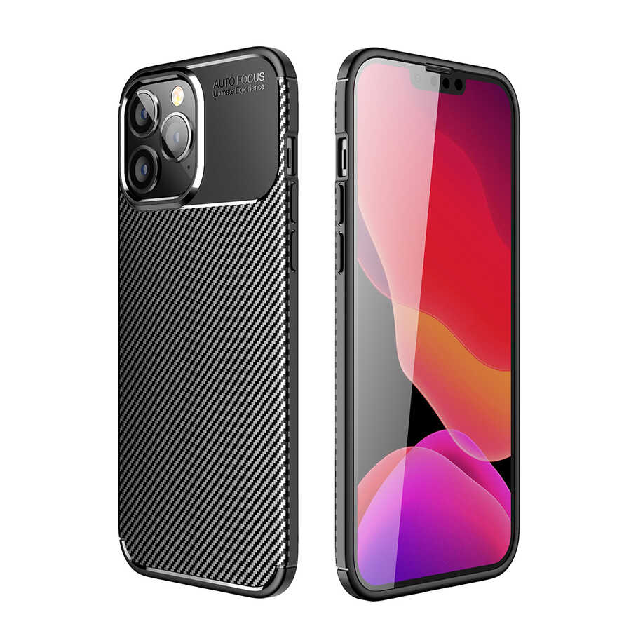 iPhone%20Uyumlu%2014%20Pro%20Kılıf%20Zore%20Negro%20Silikon%20Kapak-Siyah